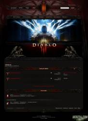 Шаблон форума сайта Diablo 3 для Ucoz