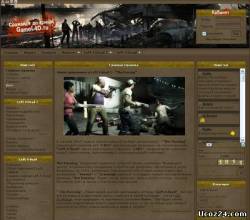 Шаблон сайта игры Left4Dead для Ucoz
